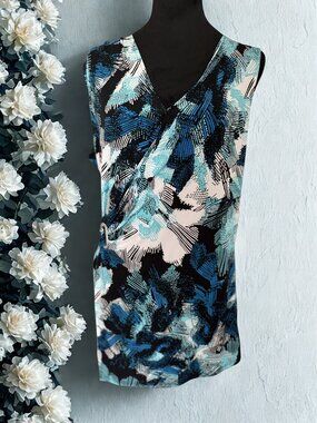 Michael Kors Asymmetrical Top w/Silver Buckle